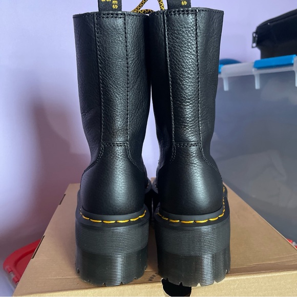 Dr Martens Sinclair Hi Max UK4 US6 Black Pisa New - Picture 6 of 10